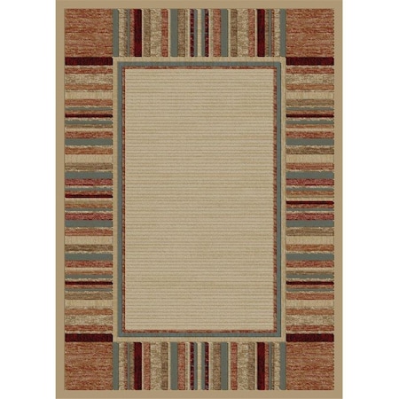 Concord Global 7 ft. 10 in. x 10 ft. 10 in. Soho Border - Ivory 61227